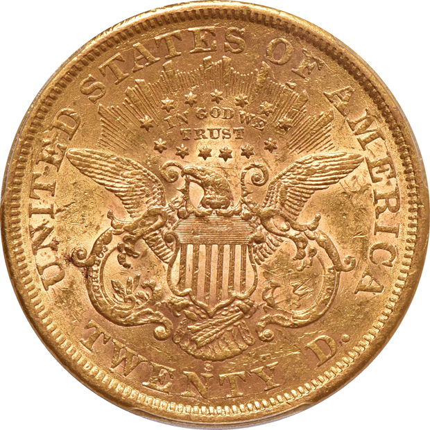 1867-S PCGS AU-55