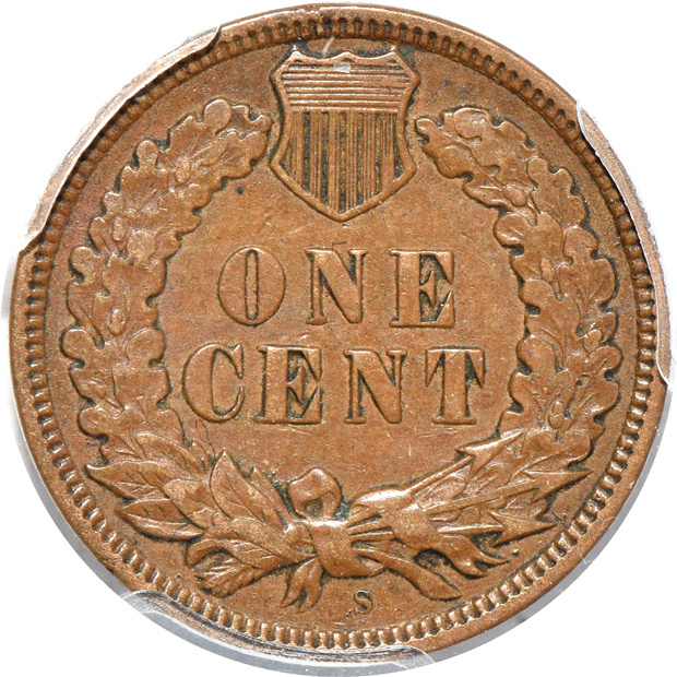 1869 NGC XF-40 BN, and a 1909-S PCGS XF-40 CAC