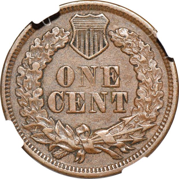 1869 NGC XF-40 BN, and a 1909-S PCGS XF-40 CAC