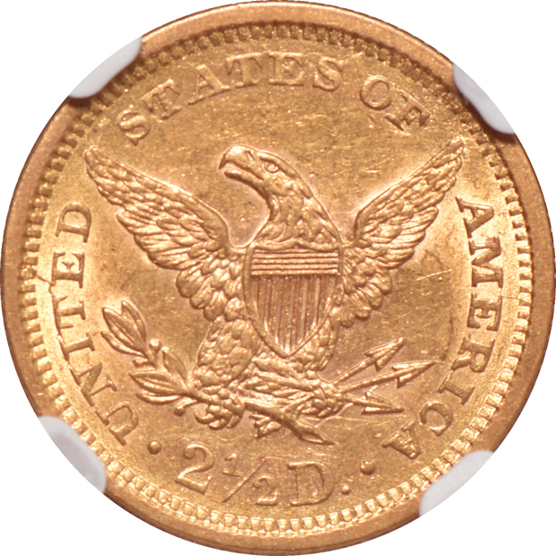 1847-O AU details/cleaned, and an 1861 Type 2 AU-58, both NGC