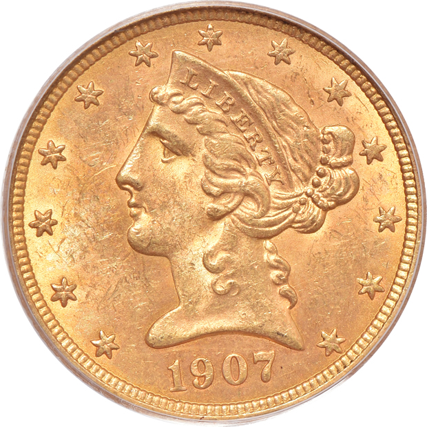 Two 1907-D PCGS MS-63 (green label)