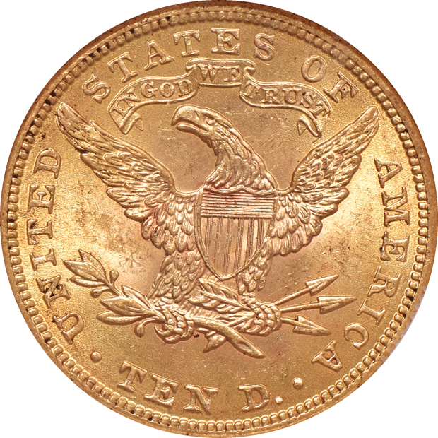 1901 NGC MS-64 (no line) and a 1901-S PCGS MS-63 (rattler)