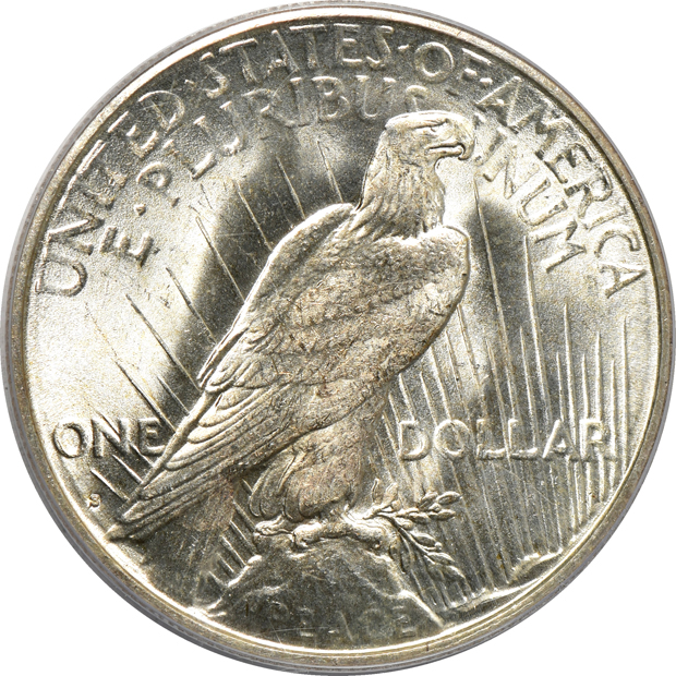 1922-S PCGS MS-65 (green label) CAC