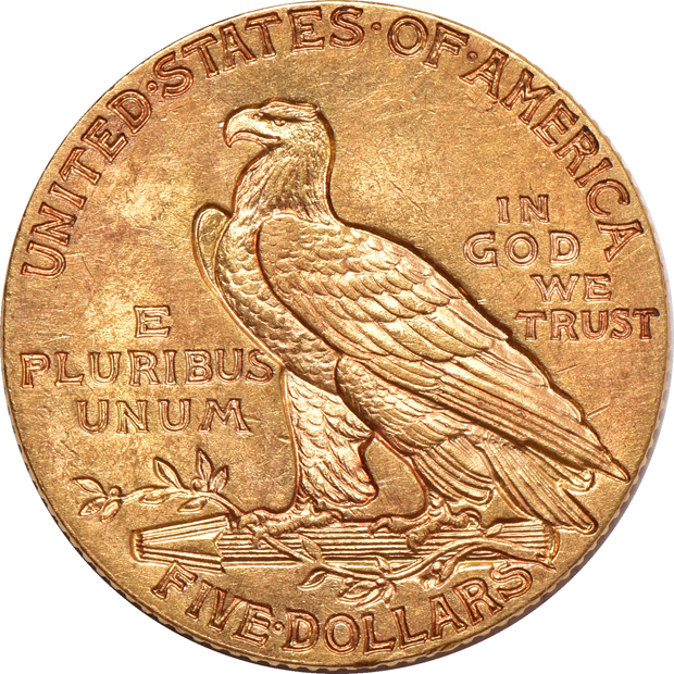 Two Indian quarter eagles and two Indian half eagles