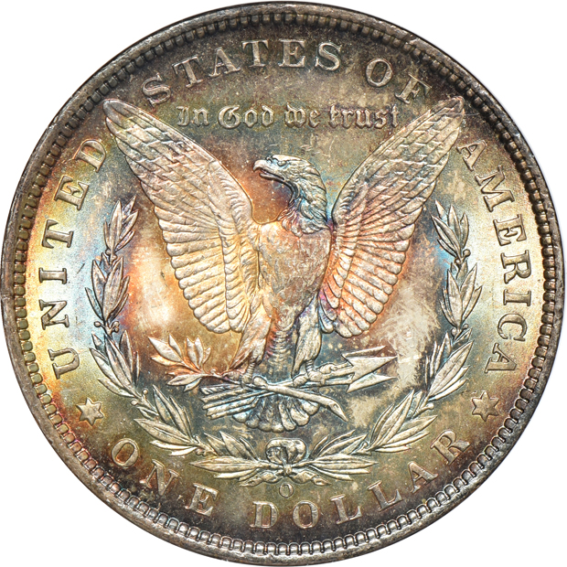 1886 MS-64, 1900-O MS-65, and 1904-O MS-65 DMPL, all ANACS