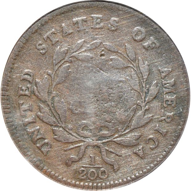 Three early copper type coins certified by ANACS, as described