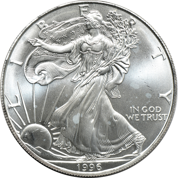 Twenty 1996 American Silver Eagle