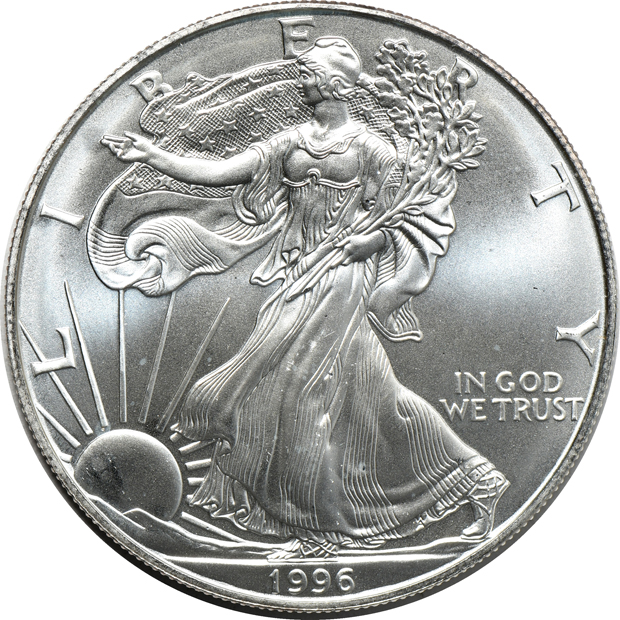 Twenty 1996 American Silver Eagle