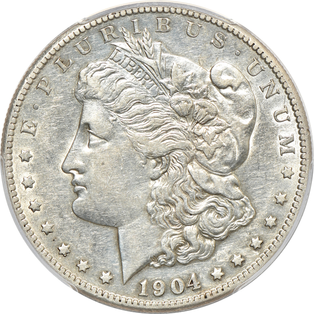 1896-S AU details/cleaned, and a 1904-S XF details/cleaned, both PCGS