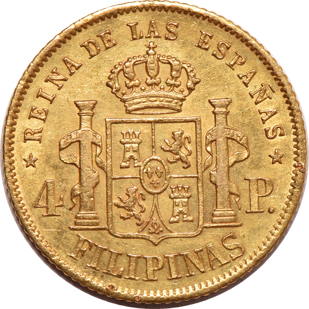 Multiple - Four gold coins, as described