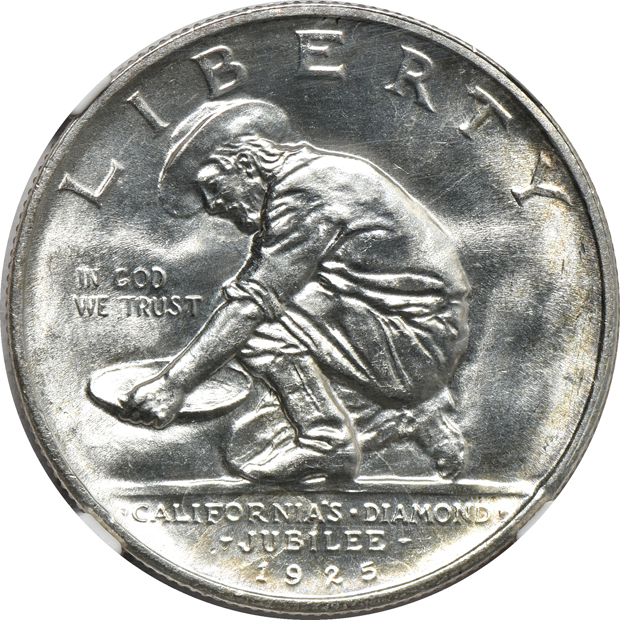 Four silver commemorative half-dollars