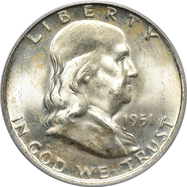 1951 MS-65FBL, 1951-D MS-66FBL, and a 1951-S MS-66FBL, all PCGS