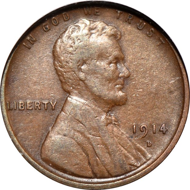 1909-S Lincoln MS-64 BN, and a 1914-D XF-40 BN, both NGC