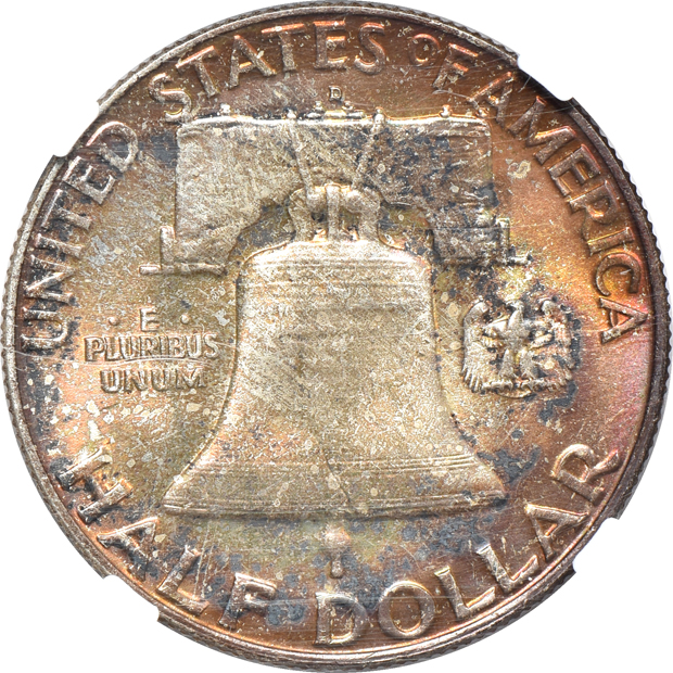 Four 1958 Mint Sets, including two 1958-D Franklin half-dollars certified MS-65 FBL