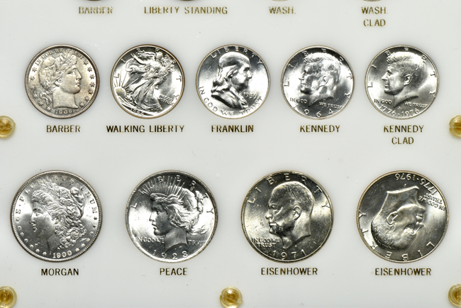 US 20th century type set in a Capital Plastics holder