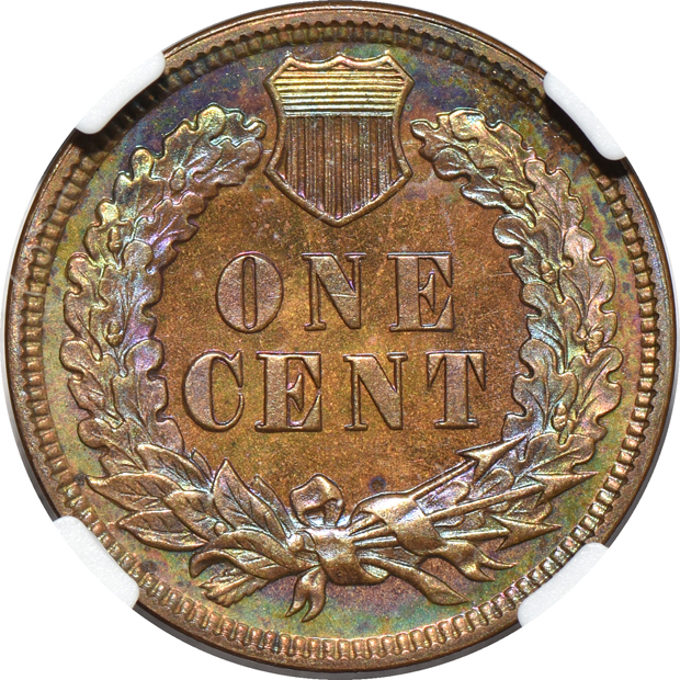 1895 PR-65 BN, and a 1909-S Indian VF-35 BN, both NGC