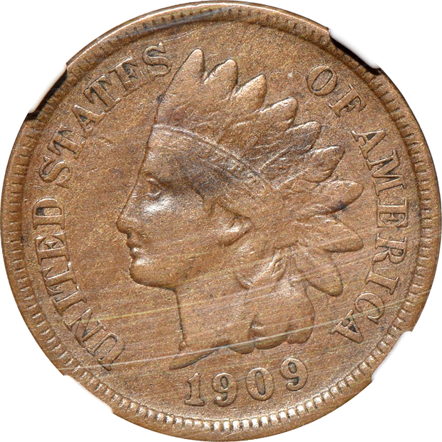 1895 PR-65 BN, and a 1909-S Indian VF-35 BN, both NGC
