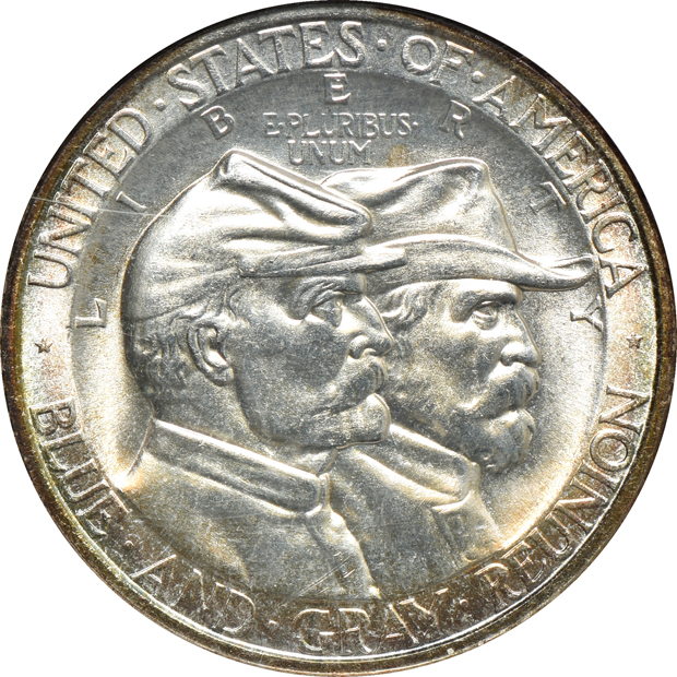 1936 Gettysburg MS-63 CAC and a 1936 Gettysburg MS-64, both NGC