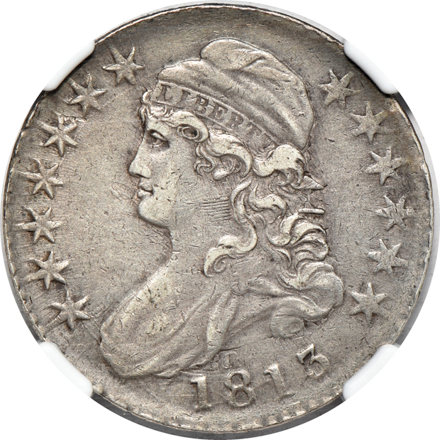 1811 Small 8 O-107 VF details/cleaned, 1813 O-109 XF details/cleaned, and an 1817/3 O-101a VF details/cleaned, all NGC