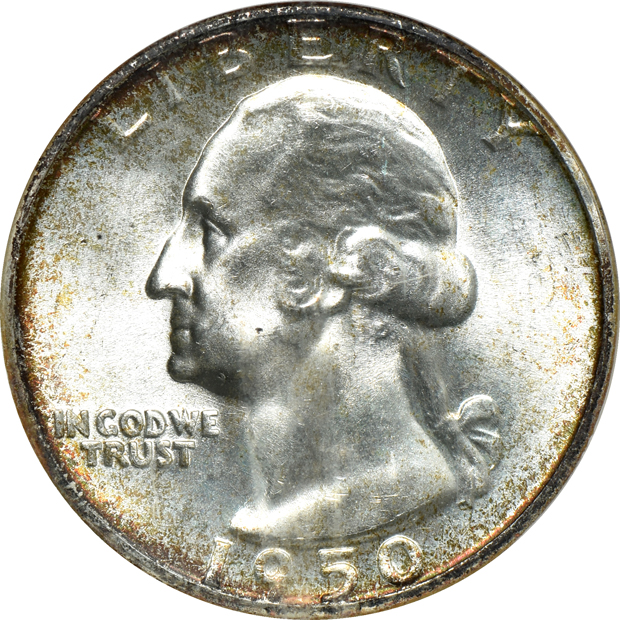 Seven Washington quarters certified by NGC