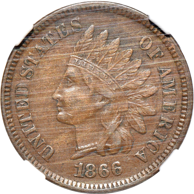 Five certified Indian Head cents