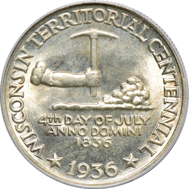 Five certified silver commemorative half-dollars