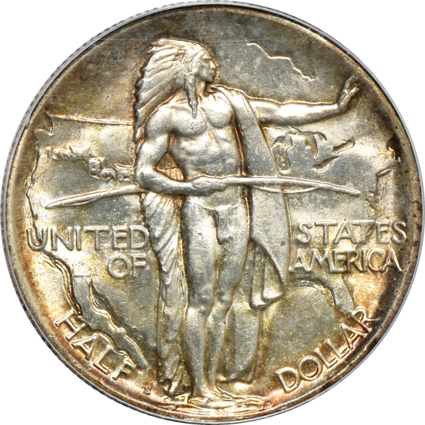 Five certified silver commemorative half-dollars