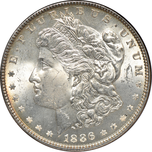 1880-S MS-66 Star, and an 1886 MS-64 Star, both NGC