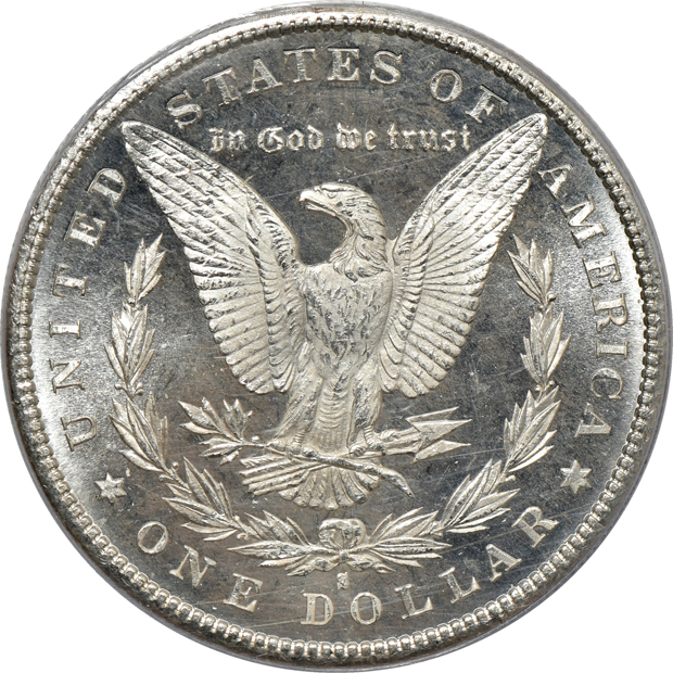 1880-S MS-65, 1880-S MS-65PL, and an 1880-S MS-65DMPL, all PCGS (green label)