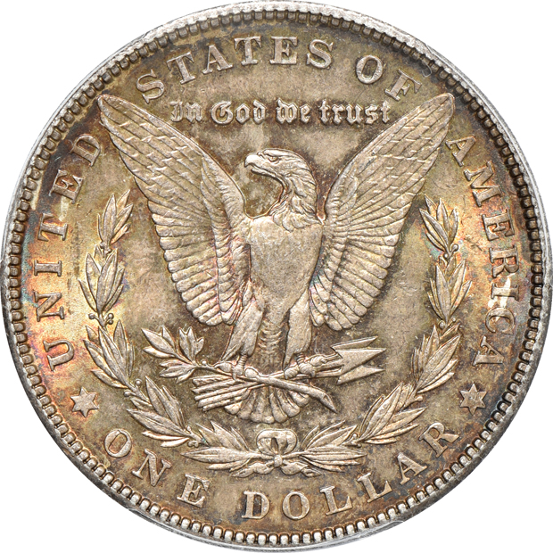 1904 PCGS MS-62, 1904-O NGC MS-64+, and a 1904-S NGC XF-40, all CAC
