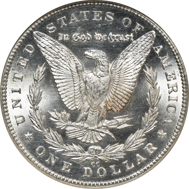 1884-CC MS-64 PL CAC, 1888-O MS-63 PL CAC, and an 1897 MS-63 PL, all NGC