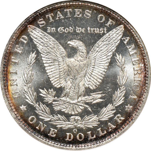 1884-CC MS-64 PL CAC, 1888-O MS-63 PL CAC, and an 1897 MS-63 PL, all NGC