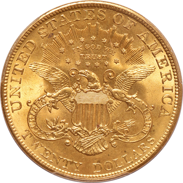 1904 Liberty double-eagle MS-64+, and a 1926 quarter-eagle MS-62, both PCGS