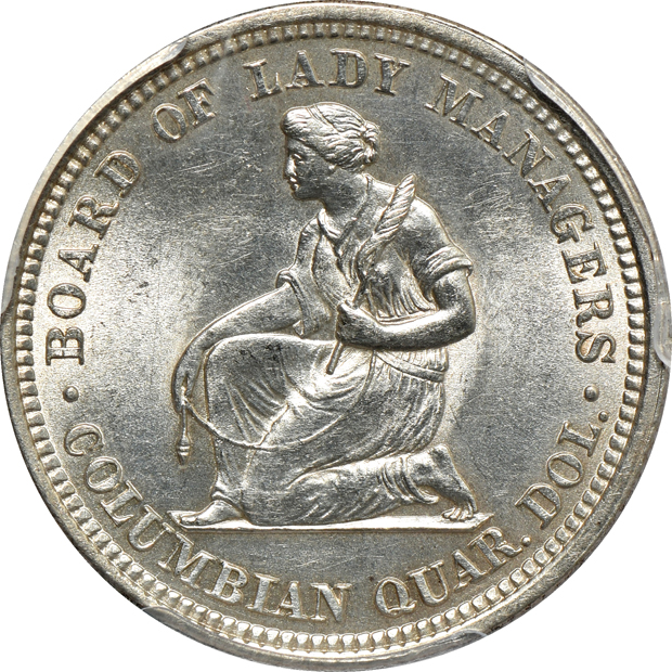 1893 Isabella quarter MS-63, and a 1917 Type 1 Standing Liberty quarter MS-64FH, both PCGS