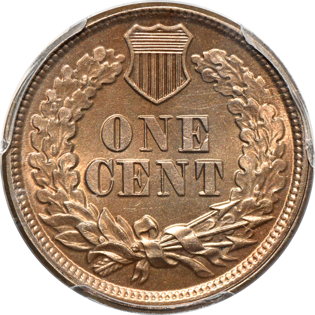 1860 PCGS UNC details/smoothed surfaces, and an 1864 bronze MS-64 BN