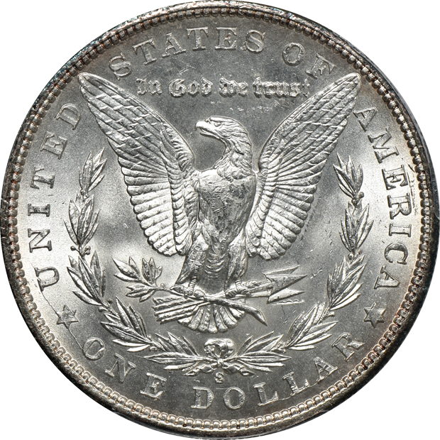 1896-O AU-58, and a 1901-S MS-62, both PCGS