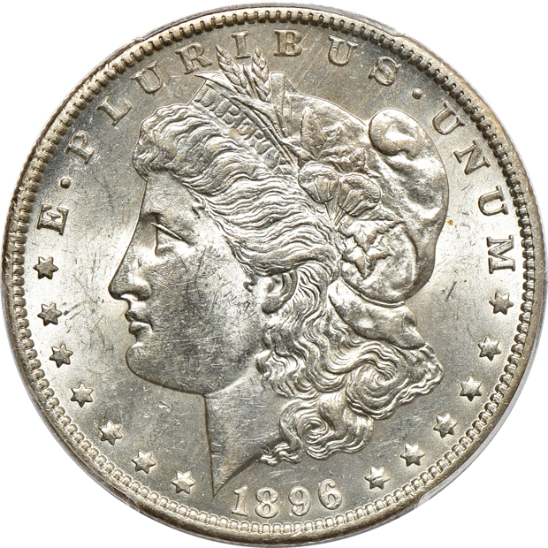 1896-O AU-58, and a 1901-S MS-62, both PCGS