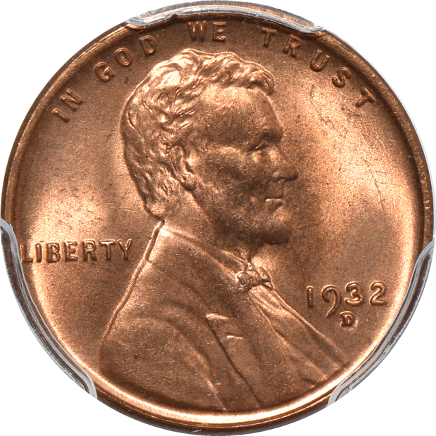 Six Lincoln Wheat cents certified by PCGS