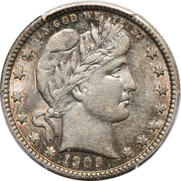1894-S AU-55, 1900-S AU-53, and a 1909-S AU-50, all PCGS