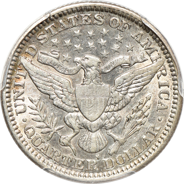 1894-S AU-55, 1900-S AU-53, and a 1909-S AU-50, all PCGS