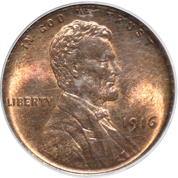 1916 PCGS MS-65RB, 1916-D PCGS MS-65RB, and a 1916-S NGC MS-63 BN