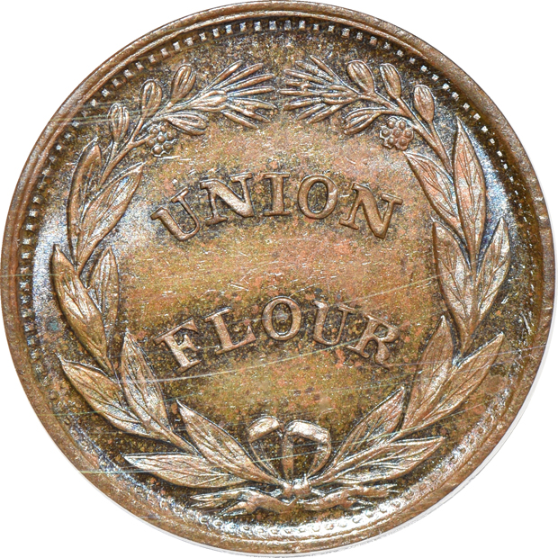 Five Civil War Tokens certified by ANACS