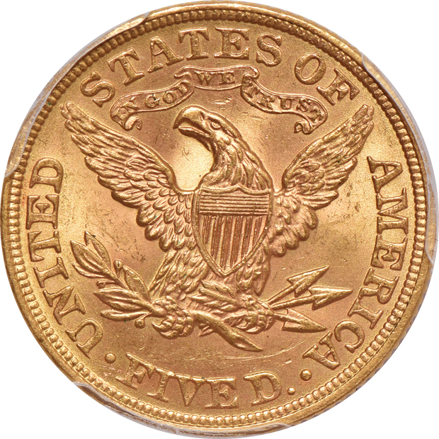 1899 Liberty half-eagle and 1907 Liberty quarter-eagle, both PCGS MS-64