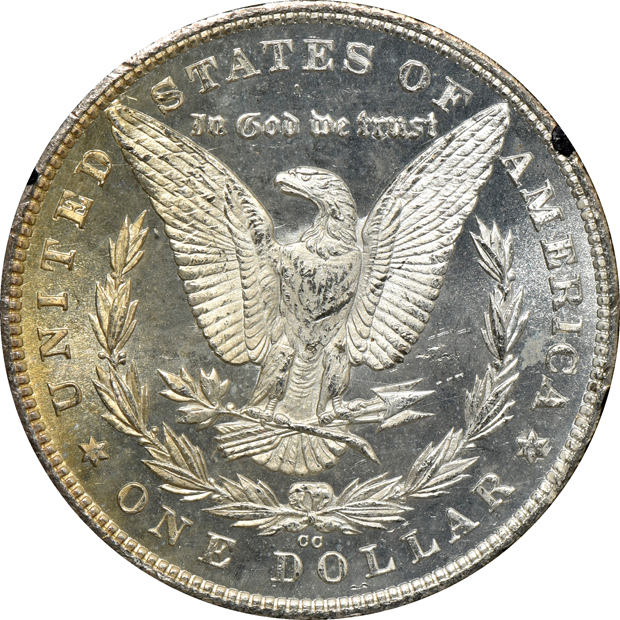 1880-CC GSA MS-63, and an 1884-CC GSA MS-65, both NGC