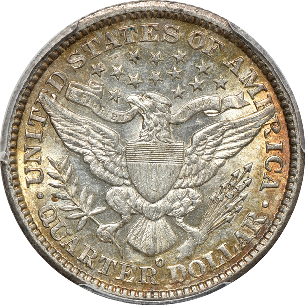 1895-O AU-55, 1903-O AU-58, and a 1912 AU-58, all PCGS CAC