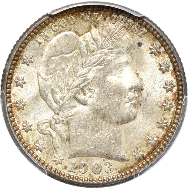 1895-O AU-55, 1903-O AU-58, and a 1912 AU-58, all PCGS CAC