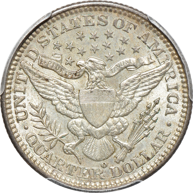 1895-O AU-55, 1903-O AU-58, and a 1912 AU-58, all PCGS CAC