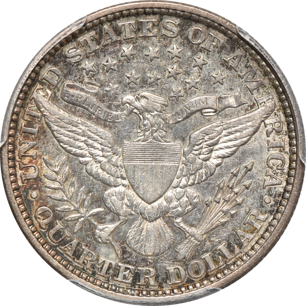 1892-S AU-55, 1899-O AU-55, and a 1915-D MS-62, all PCGS