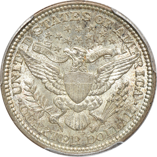 1892-S AU-55, 1899-O AU-55, and a 1915-D MS-62, all PCGS