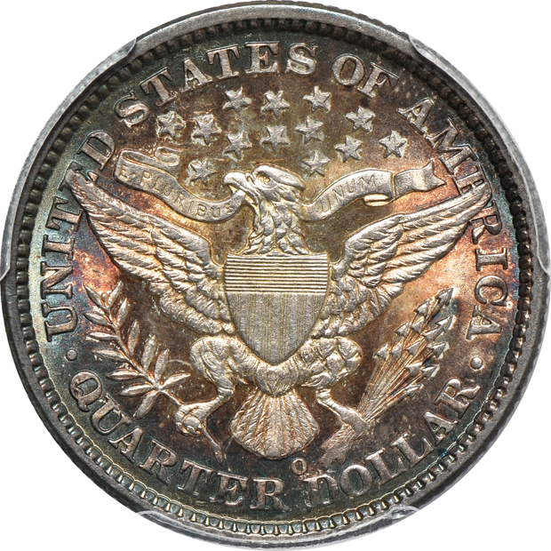 1893-O MS-62, 1900 MS-62, and a 1915-D MS-63, all PCGS CAC